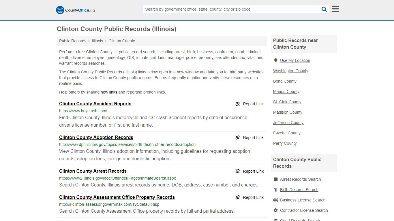 Public Records - Clinton County, IL (Business, Criminal ...